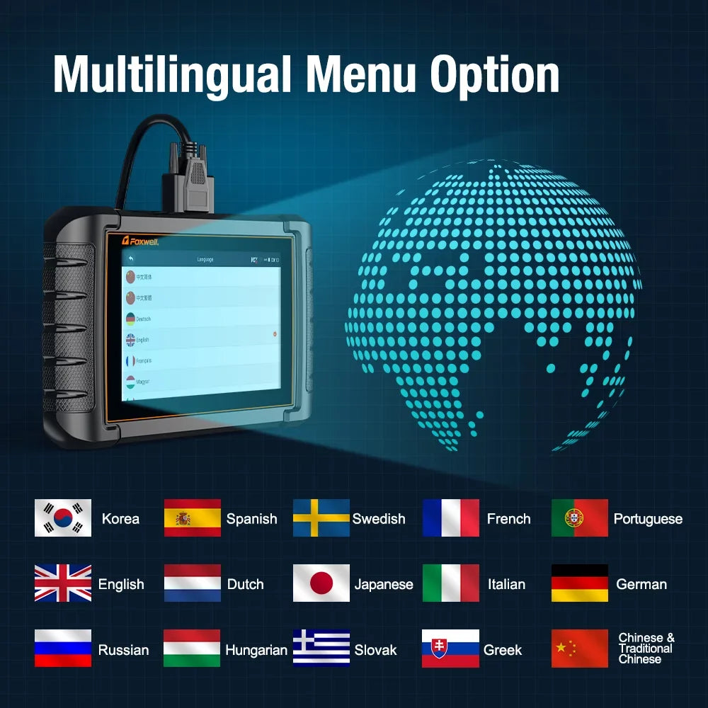 Car Systems WiFi Diagnostic Scan Test Upgrade Auto OBD2 Scanner Full Analyzer 30+ Scanner Automotive Wireless Foxwell Scan Scan Tool Tool Bidirectional with Vin Services Active Free Reset Auto NT809