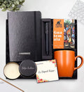 Notebook Coffee Brown Cup Black Roller & Pen Black Candle & Black Filter Boxed Set Metal & Personalized Matte & Guatemala Alerya