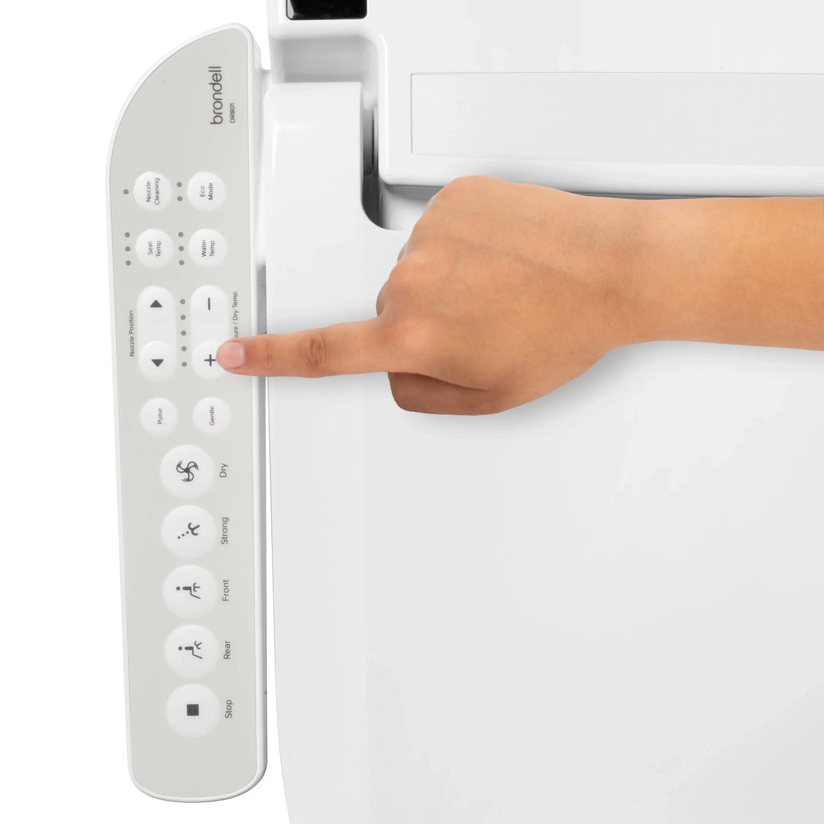 Bidet Select DR801 Air and Warm with Sidearm Seat Swash Round Brondell White Deodorizer, Dryer