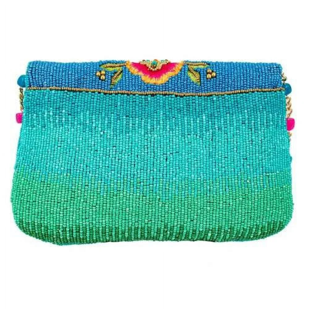 Mary Frances Handbag Beaded Crossbody Pink Spring Butterfly NEW Blue Love BAG
