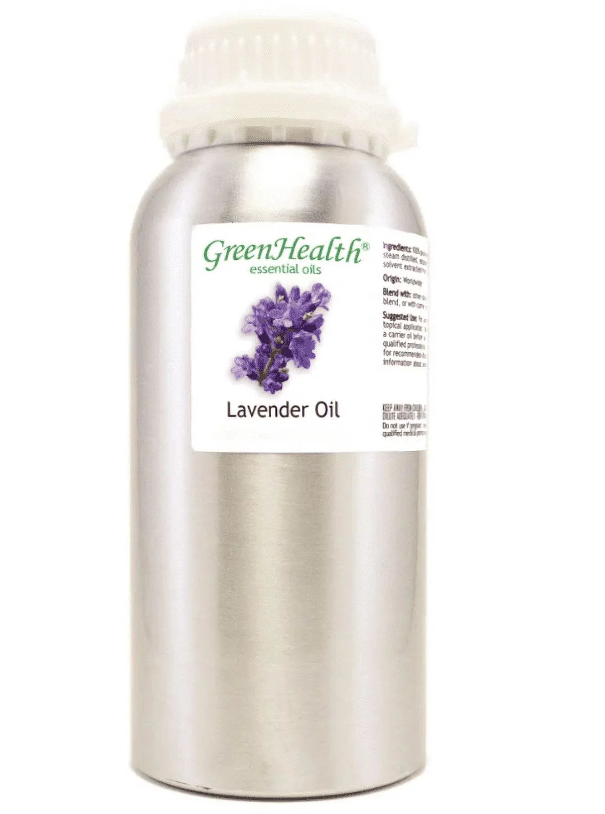 Bottle - Lavender oz 16 GreenHealth w/Plug Oil Grade Cap - Therapeutic ml) (473 Essential Aluminum fl -