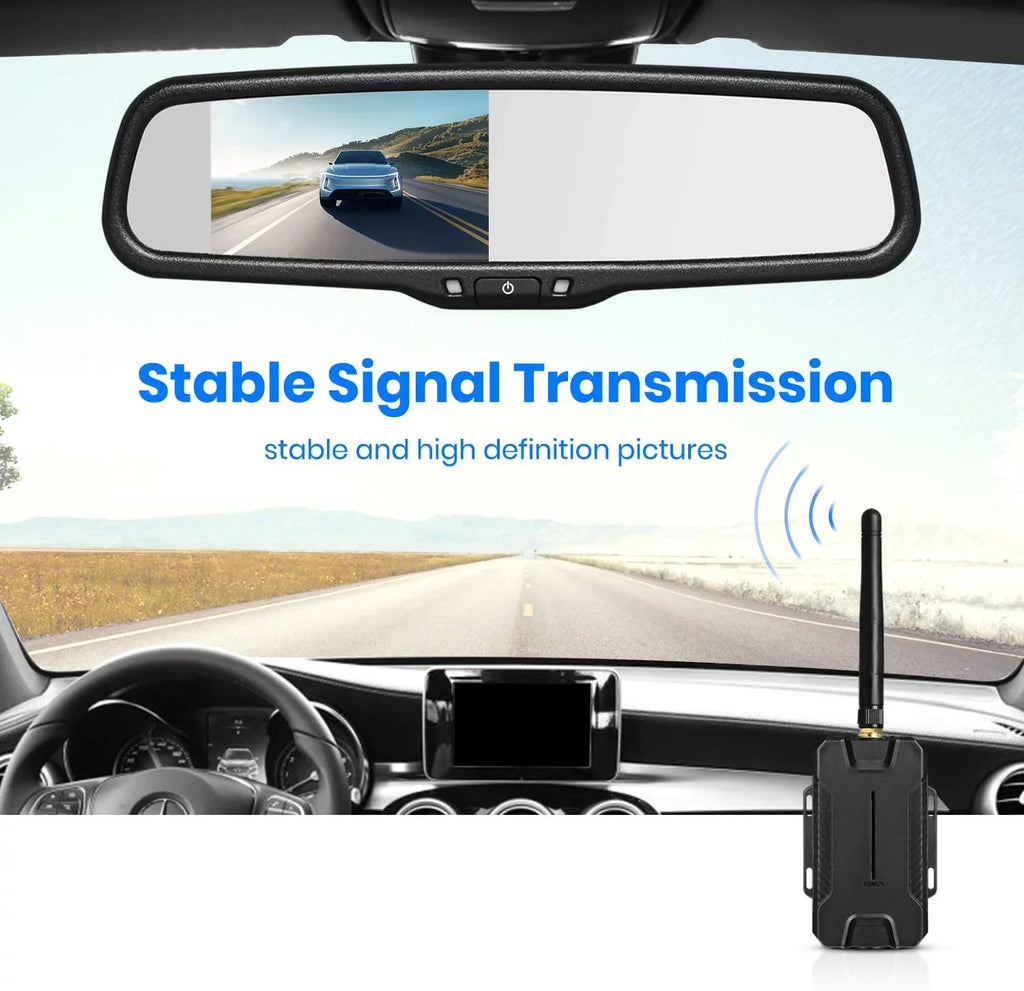 Vision for No Wiring, Waterproof Interference, T1400 68 Camera Car/Trucks, OEM Upgrade Back No Camera Night AUTO-VOX Super Look Backup Up Wireless IP