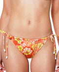 Bottoms Floral Sanctuary $55 Bikini Side-Tie MSRP Size XL Womens Hipster
