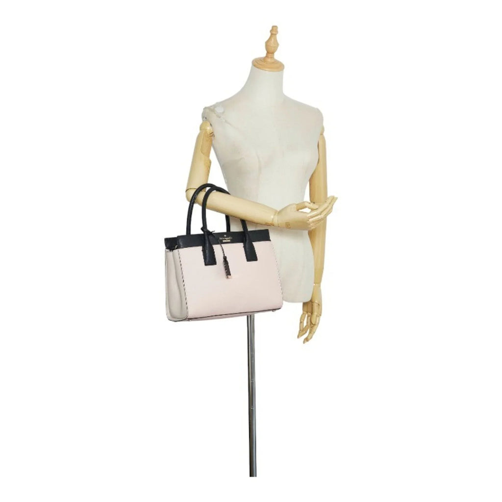 spade STREET pink handbag CANDACE Pre-Owned SMALL PXRU5957 black Kate (Good) leather ladies CAMERON Spade