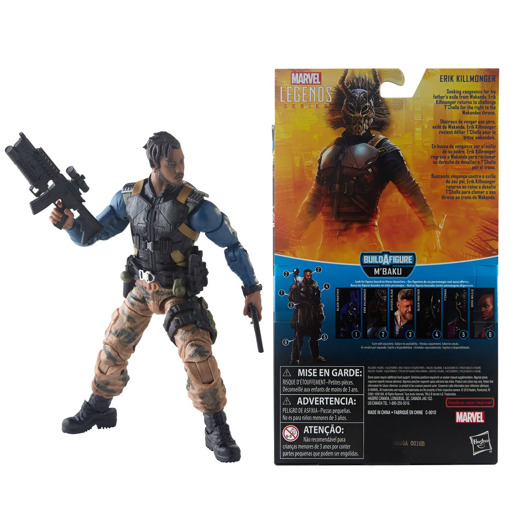 Series Figure Panther Black Killmonger Legends 6-inch Erik Marvel