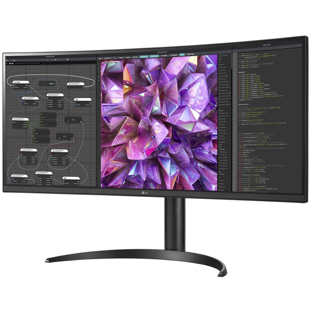 KVM IPS LG Curved 34WQ75C-B HDR UltraWide Monitor Built-in QHD 10 34"