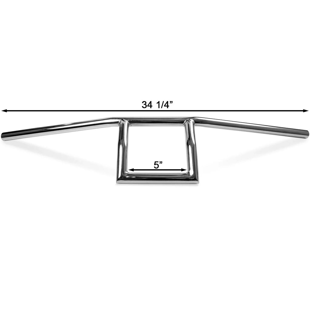 with Krator 400 FZR Box Style Yamaha 1" 600 Handlebar Attack Motorcycle Window Compatible 1000 750 Chrome