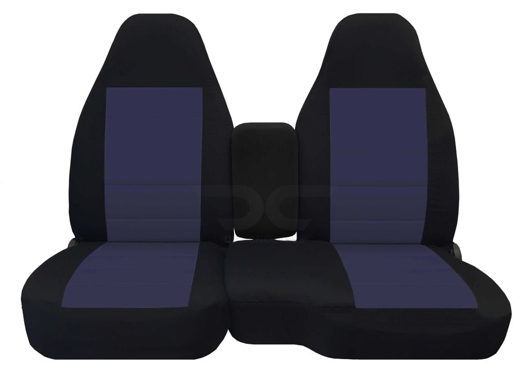 Console/Armrest & Console:Black Center Bench)w Covers(60/40 B-Series Fits Cover:Opening Truck Velour Blue Seat Ranger/Mazda Gray Ford T84-DesignCovers Split 2004-2012
