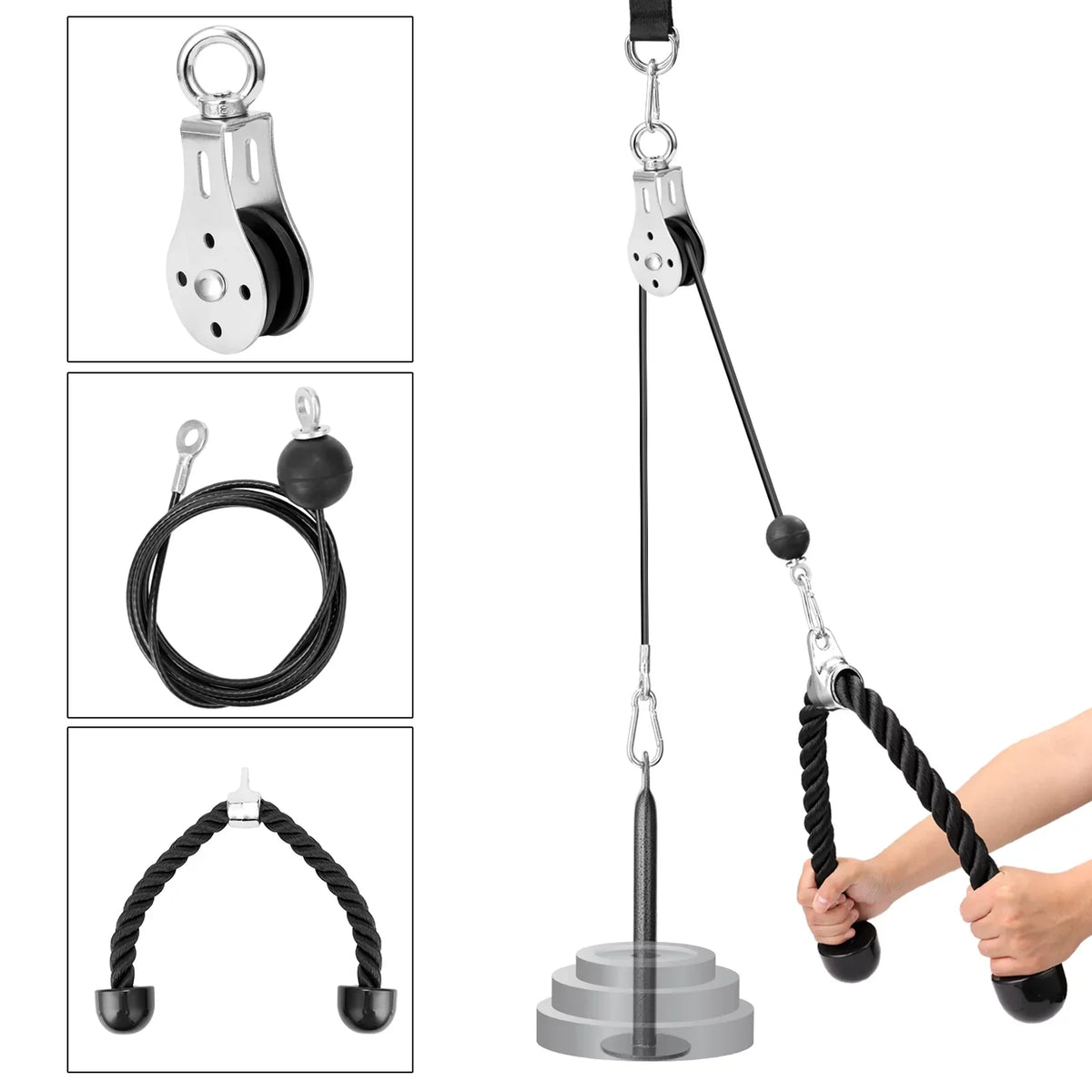Arm Equipment Machine Blaster Lifting Hand Cable Training Biceps Loading Attachment Fitness System Strength Triceps DIY Pulley Pin
