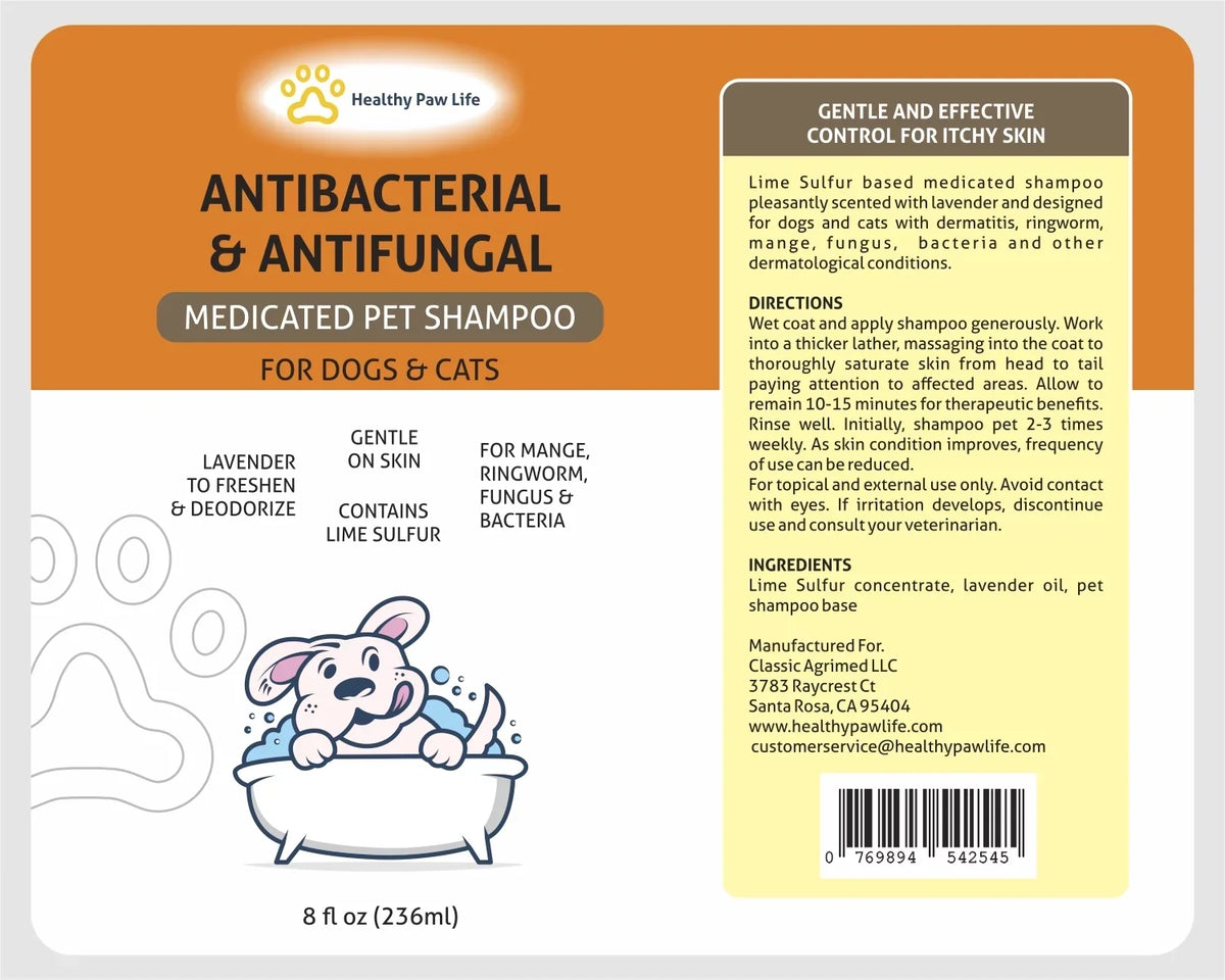 Sulfur Cream - Classic's Shampoo Healthy Paw oz) 2 and Classic's Sulfur Lime Bundle Lime Life oz) (2 (8 Items: