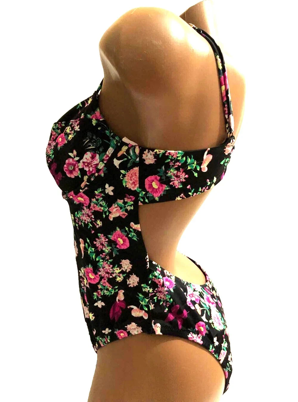 Floral NWT Size Black One Piece Wicked X-Large Victoria's Swimsuit Secret