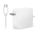 2-in-1 13 for Replacement Laptop Compatible KONKIN Type-C Adapter BOO Charger XPS P82G003 White 7390 USB AC 65W Dell PSU