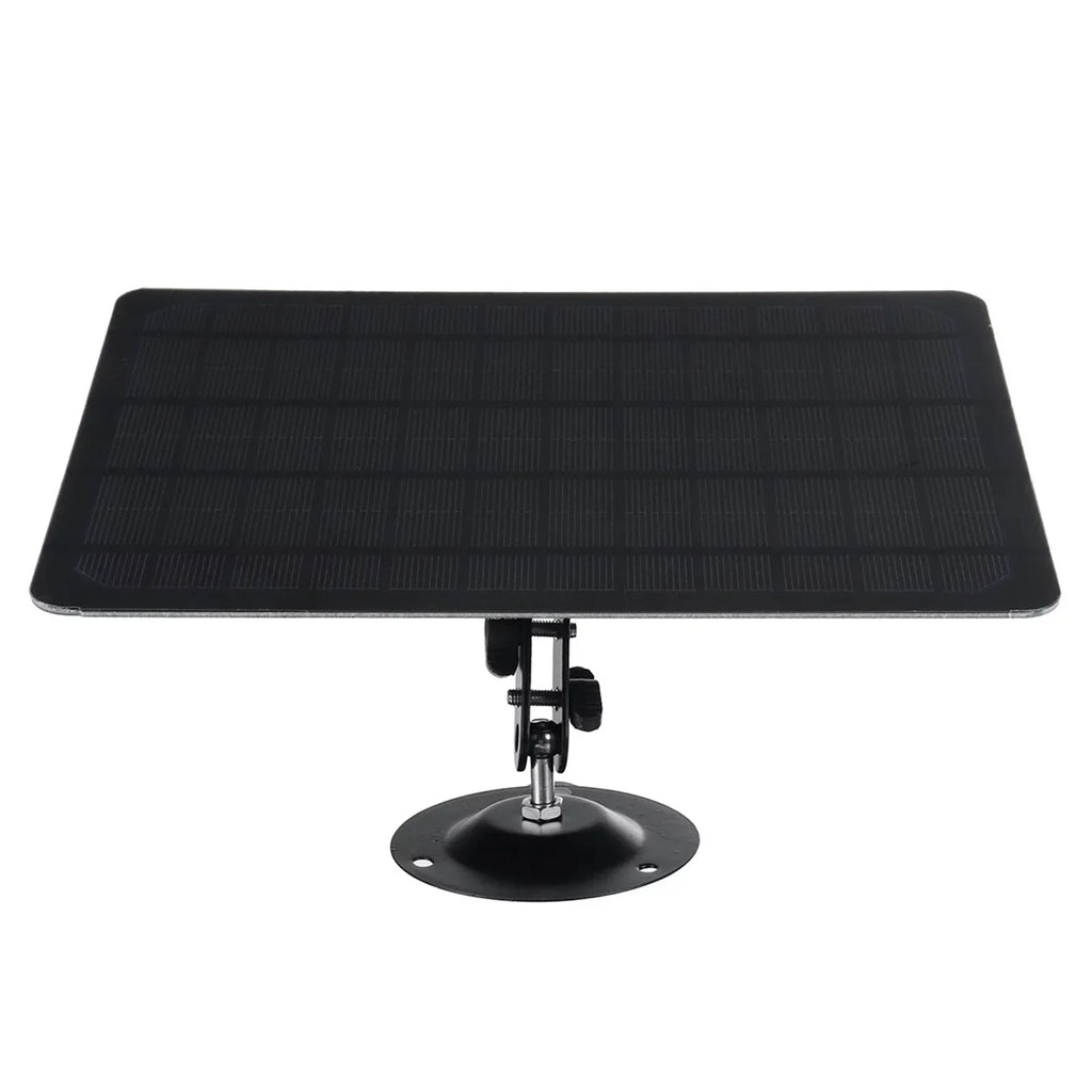 USB 10W Monocrystal Charging for Rotation, Panel Solar Shinysix Camera 6V Plate, Wall 360-degree Waterproof, Silicon USB Mounted