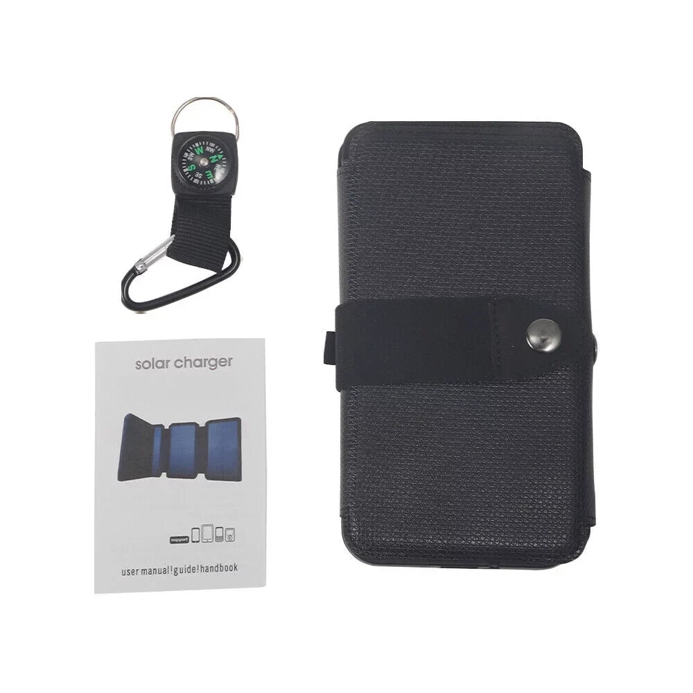 Charger Camping Solar Bank Power Waterproof Portable Panel Phone Mobile Outdoor JLLOM