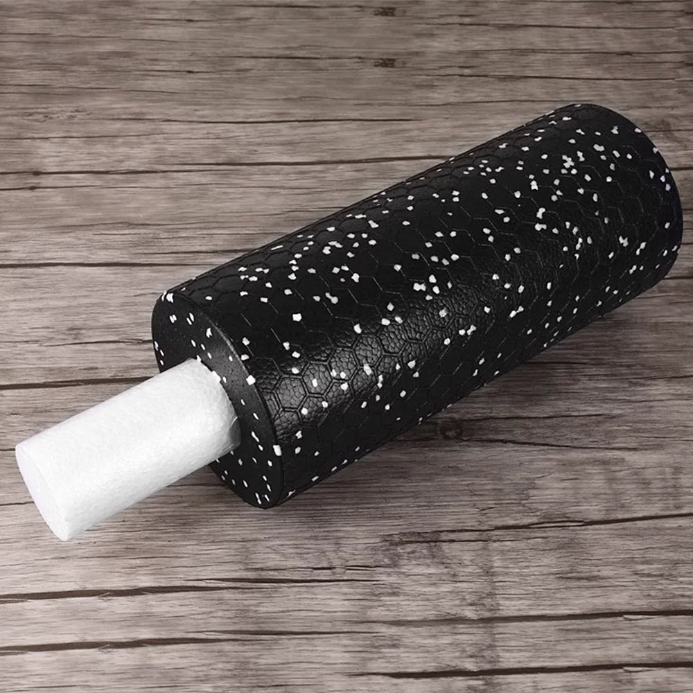 and Foam Roller Fitness Exercise and Massage and Soft Yoga Rollers Therapy Hard Set, 2pcs for Muscle