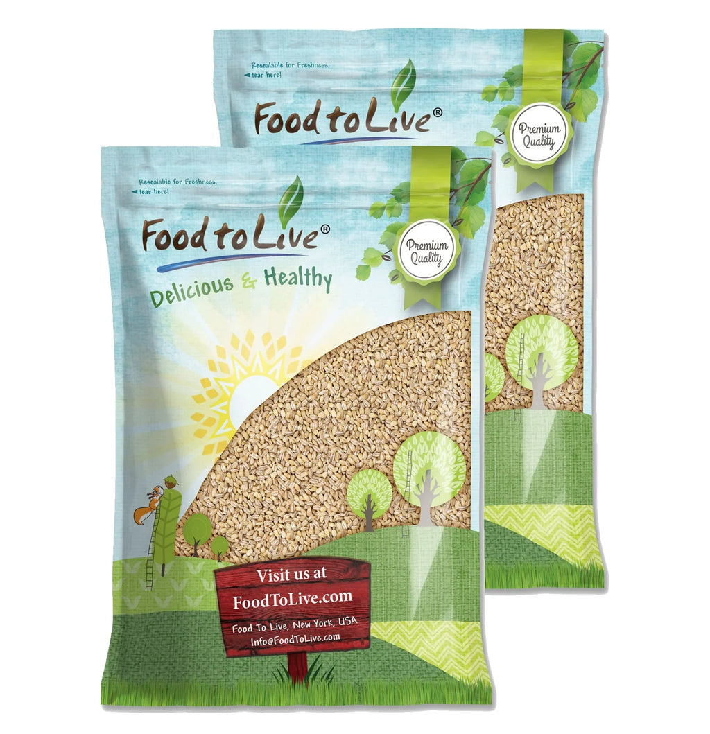Barley, by Raw Kosher, 25 Vegan, — Food to Pearled Live — Pounds
