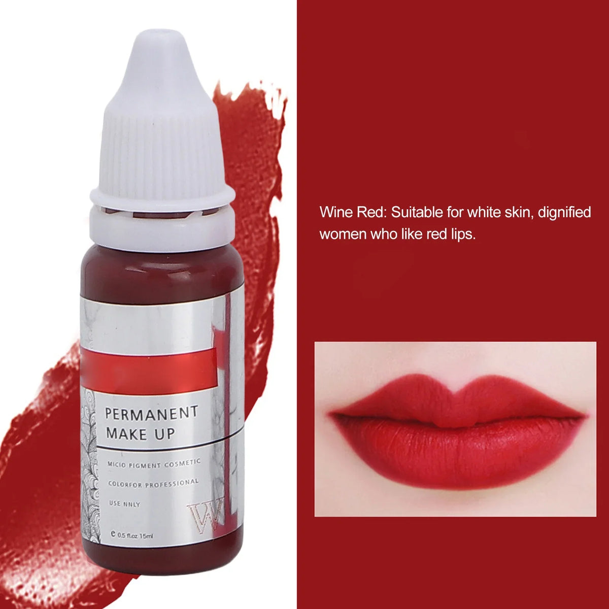 Pigment Tattoo Makeup Ink Lip 120ml Color Permanent Semi 8pcs Microblading