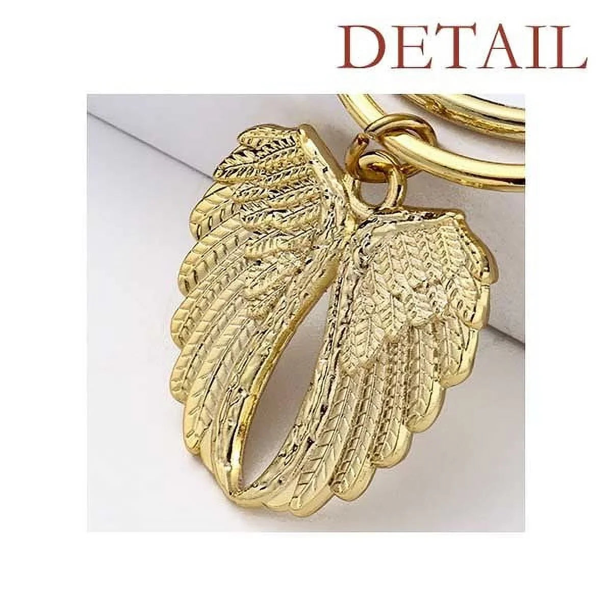 Keychain Pendant Wing Age Boy 99 years Longevity old Angel Car