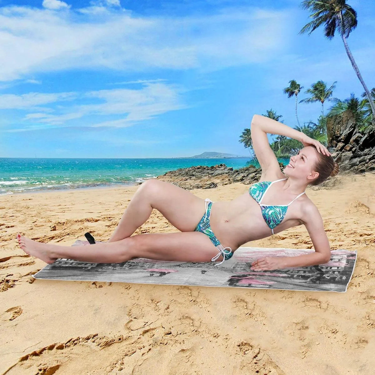 Thin Pool Bestwell Tower Free Blanket, Sand Microfiber Shower Bath Eiffel Paris 30”X60” Dry Lightweight Towel Romantic Oversized Towel Towel Multipurpose Towel, Quick Beach Swim Yoga