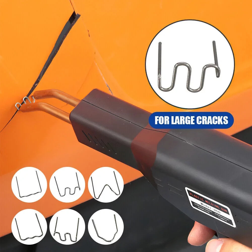 Hot Repair Gun Staples Welder Machine Welding Kit Bumper Stapler Plastic Car 600