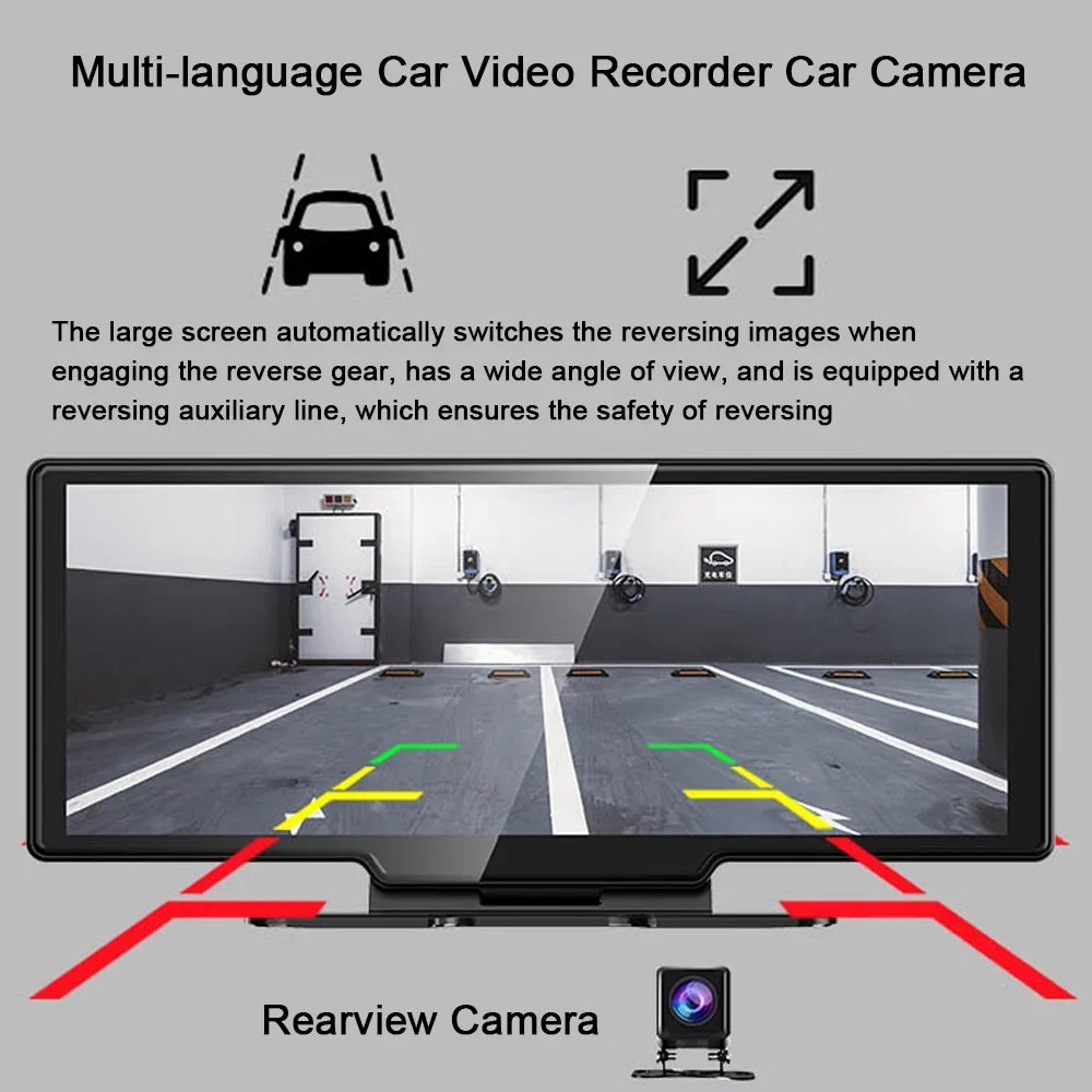 Front and Multi Car Dual ammoon Rear AUX Car Recorder Mobilephone Cameras, language Video Control Console, BT