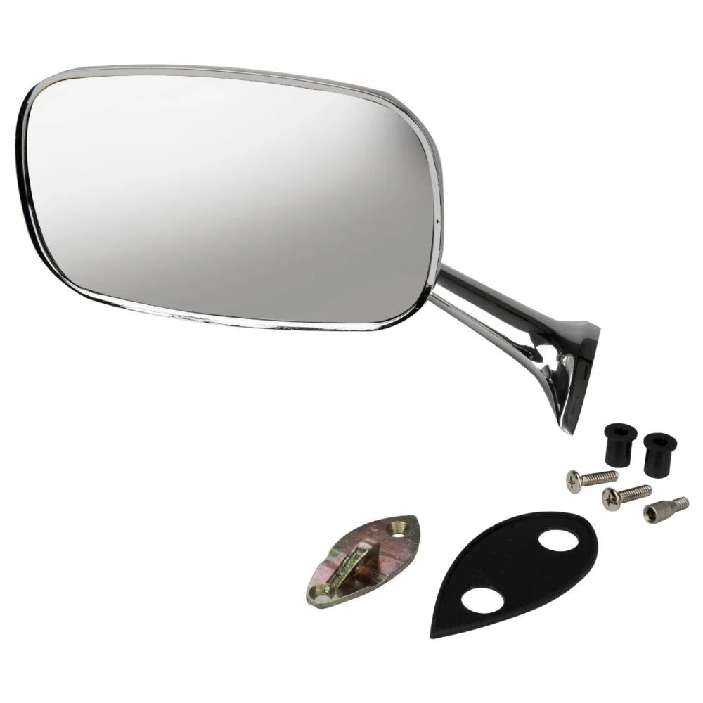 Teledu Chevy Exterior 1968-79 Hand Left Mirror Corvette Rearview Large CHROME Head For