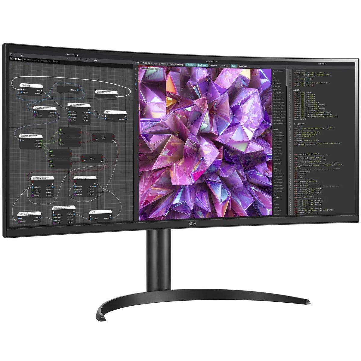 KVM IPS LG Curved 34WQ75C-B HDR UltraWide Monitor Built-in QHD 10 34"