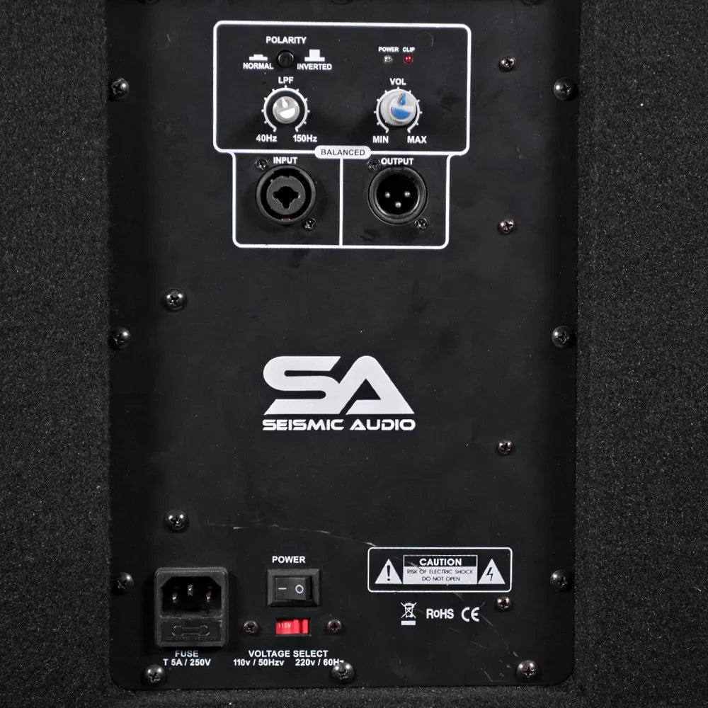 Powered Cabinet - Band Audio 10" Audio 500W Audio Seismic DJ Speaker PA Subwoofer New Pro PRO Really-Mini-Tremor