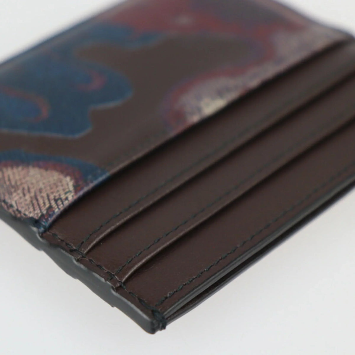 2ESCH135UCN New) Camouflage Leather Case (Like Series Marron Business Card Pre-Owned Holder Dior Christian Calf Dior Brown Pattern Multicolor
