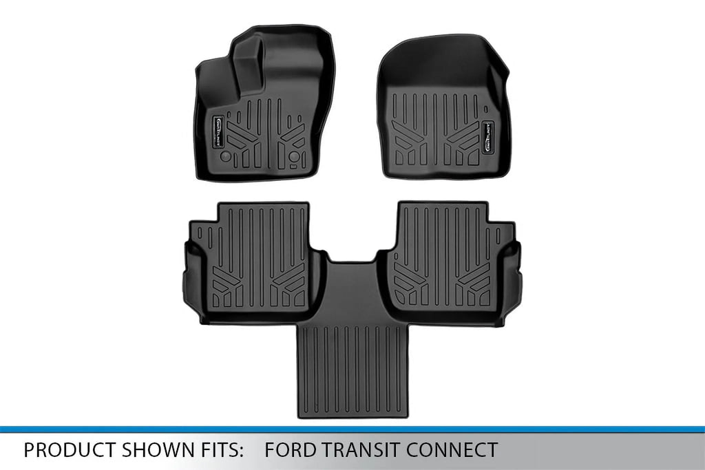 2 Smartliner Mats Transit Floor Ford Black 36 Row x SA0363-B0478 Liner Connect, Set 28 for 2014-2021 in. 5 x