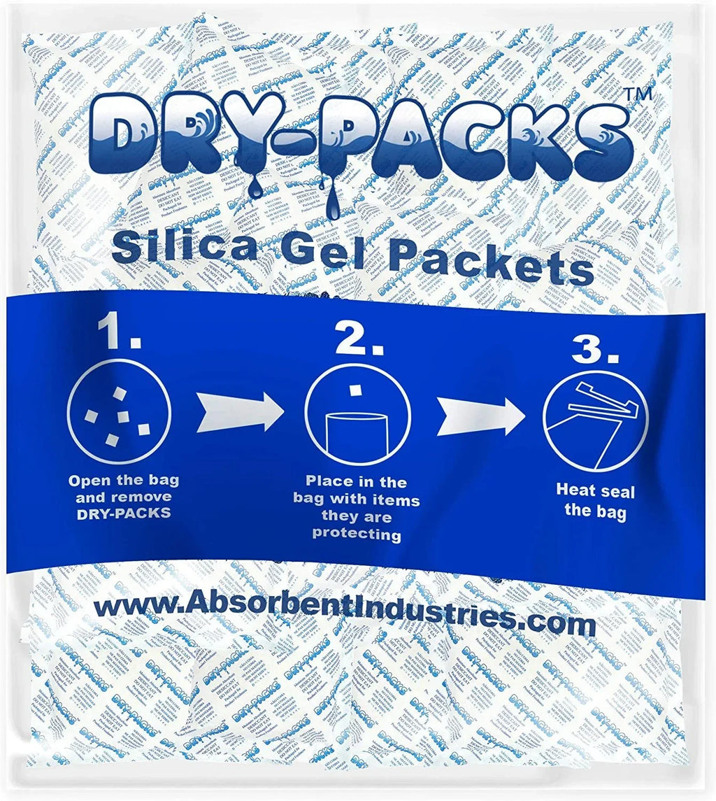 Tyvek Silica Rechargeable Dry-Packs in Moisture Gel 40PK Absorbs Industries Dehumidifier Gram Absorbent 448