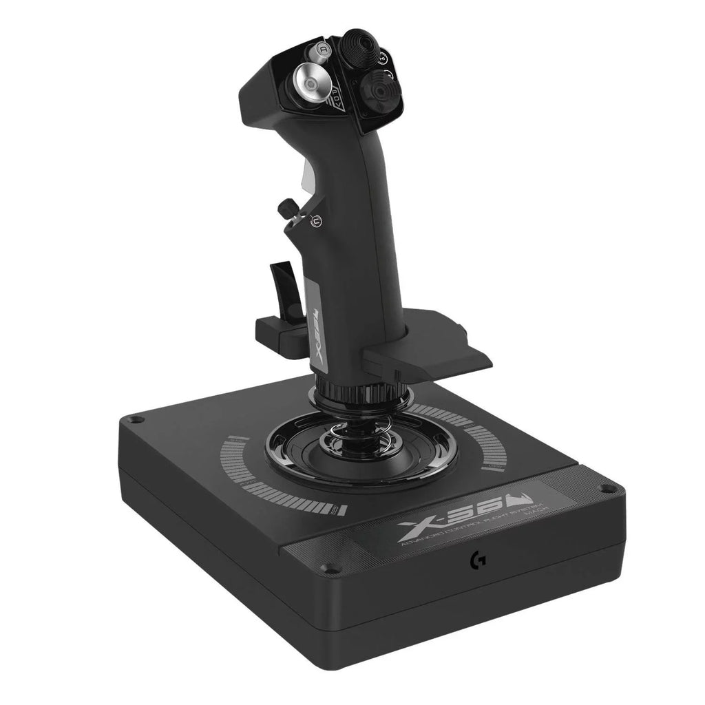 Joystick Flight Controller Throttle - G H.O.T.A.S X56 Simulator Black PC for Game Logitech and