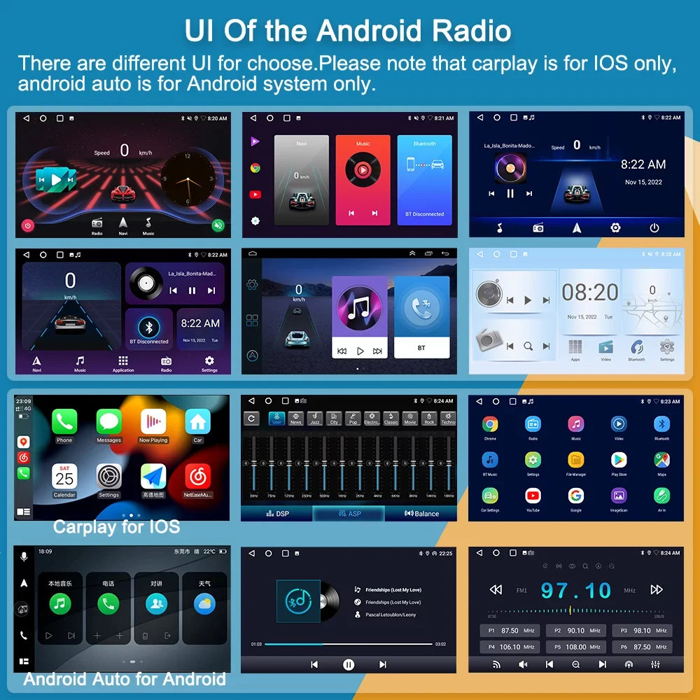Auto Multimedia With Android Android Carplay 2008 Accord For - Touch Stereo Player Screen 2002 Honda 7 Car Car