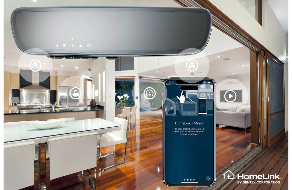 Connect View Mirror Homelink Advent Rear ADVGENFLCHLN Frameless with Gentex