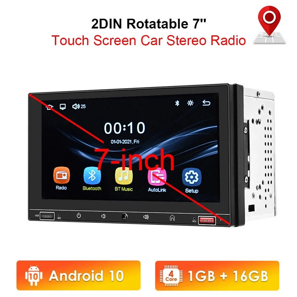 Android Auto Car Mirror Link HD Player Fast AUX Wired MP5 JLLOM System Screen 7" & - Charge Apple Bluetooth Carplay Stereo