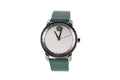 Forest Dial Bold Green Gunmetal Quartz Mens Watch (3600570) Movado Leather Strap