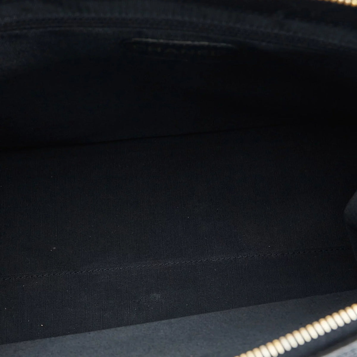 Bag Caviar (Good) Pre-Owned Shoulder Tote Chanel Mark CHANEL Coco Women's Black Skin