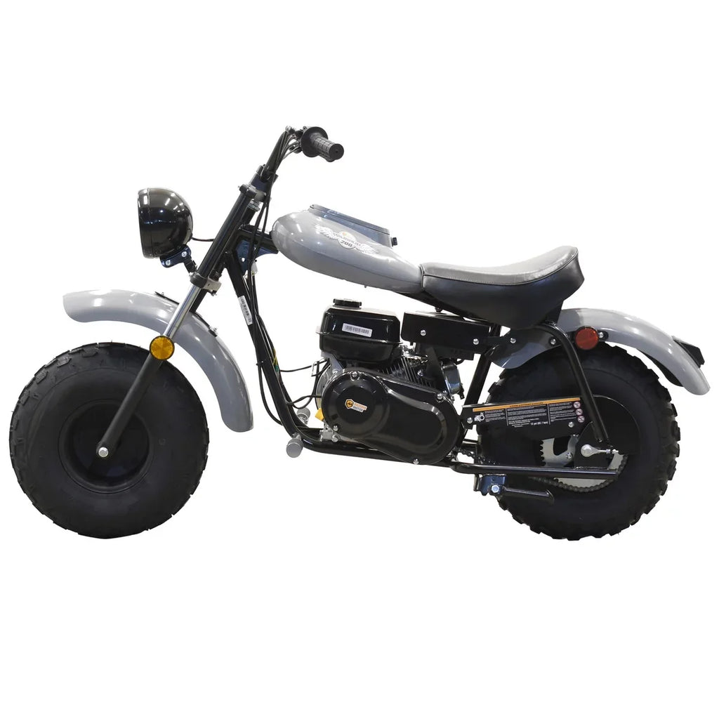 Powered Mini (Gray) MB200 200cc Motor 6.5HP Bike Massimo Motorcycle Gas