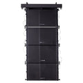 Clubs, Line 1 ZETHUS and Restaurants, X 10-inch Speaker Series for Stages, Array Four Black Line System Sound Powered Town Array Churches Compact with Bars, Schools Speakers,