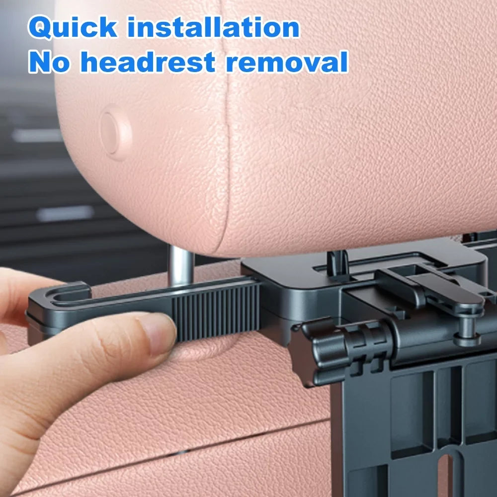 Writing, Table Car Working, Multifunctional Eating Phone with Food Car Dcenta Seat for Tray, Table Holder Travel Car Adjustable Black Back Foldable Seat