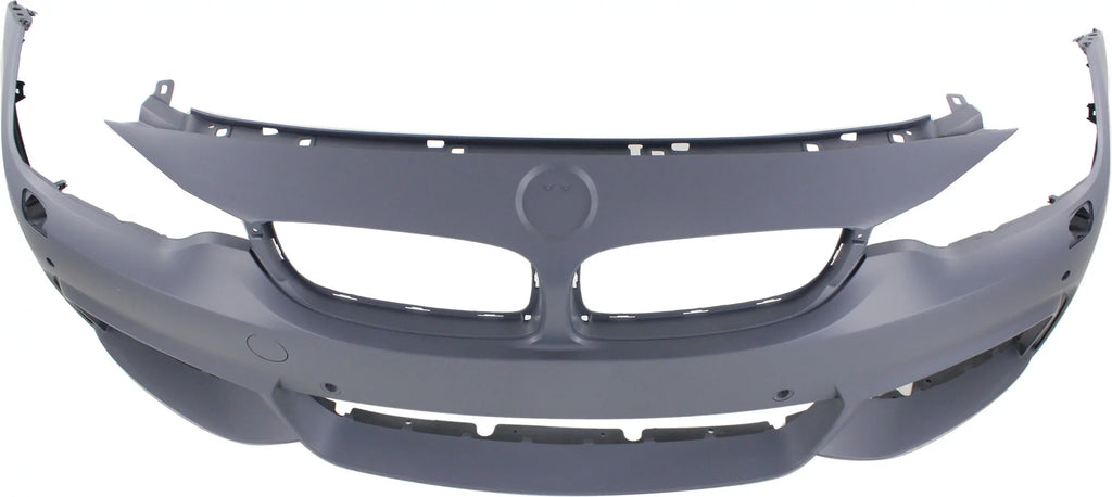 with M HLW PDC Sport BMW 4-SERIES Primed BUMPER with Conv/Coupe/HB For Line Holes/Cam COVER Front Sensor 2014-2018 Compatible