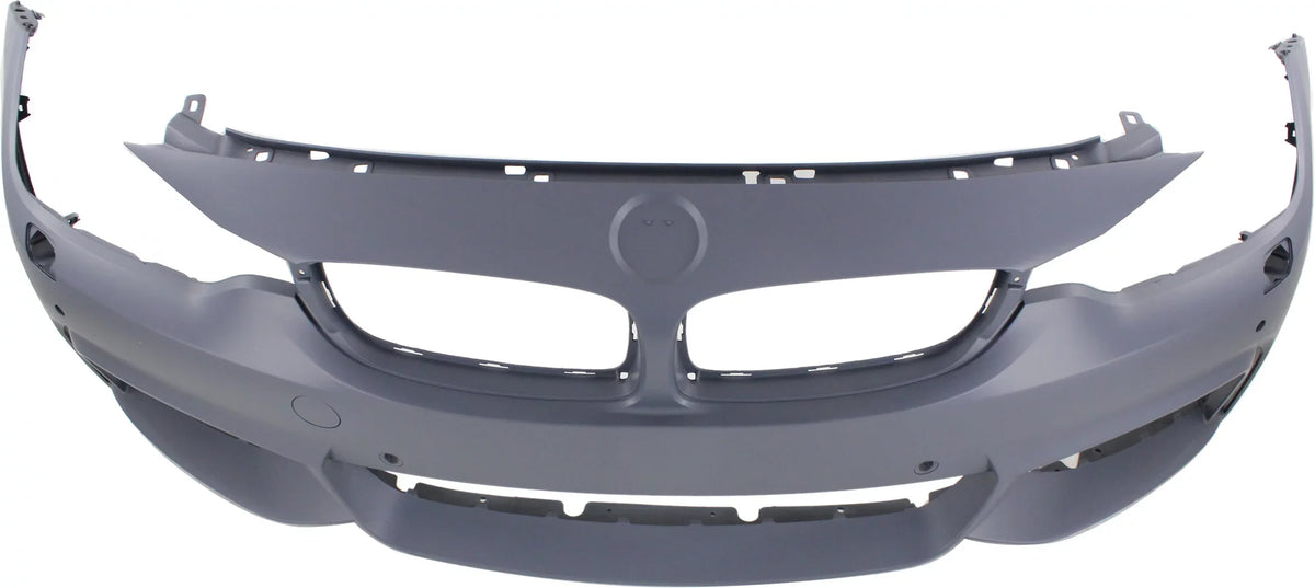 with M HLW PDC Sport BMW 4-SERIES Primed BUMPER with Conv/Coupe/HB For Line Holes/Cam COVER Front Sensor 2014-2018 Compatible