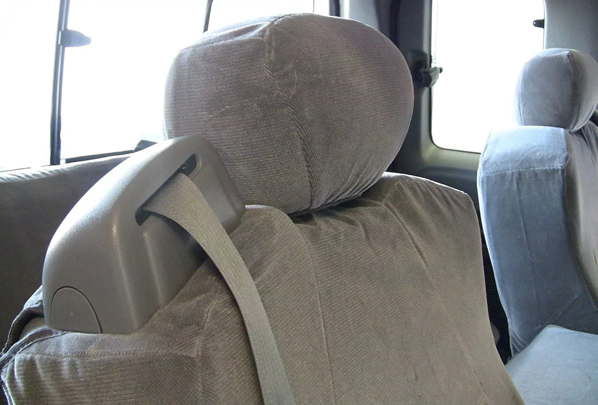 Split Seat 2001-2008 Gray With in F250-550 Opening NEW F83 Console 40/20/40 Center Ford Velour