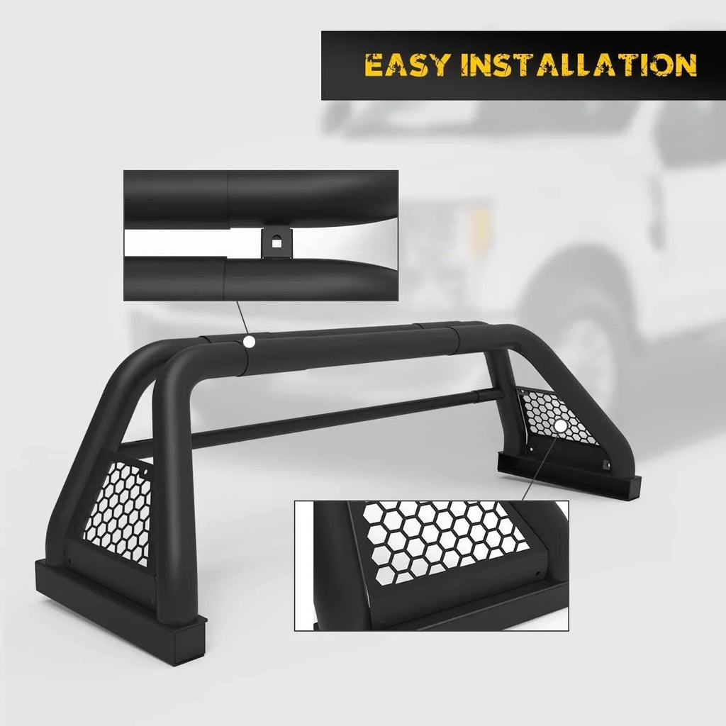 Bar For Sport silverado/GMC 2019-2023 sierra Rack Truck Bar 62.9-74.7" Bed Chase Fit 1999-2013 and Chevy Adjustable Roll