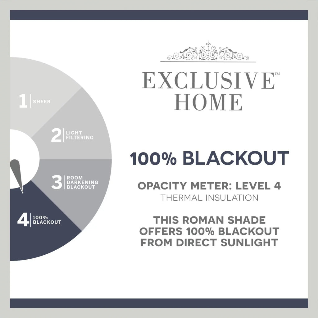 Bolan Roman 64", Blackout White Home Botanical 23"x Exclusive Shade, Total