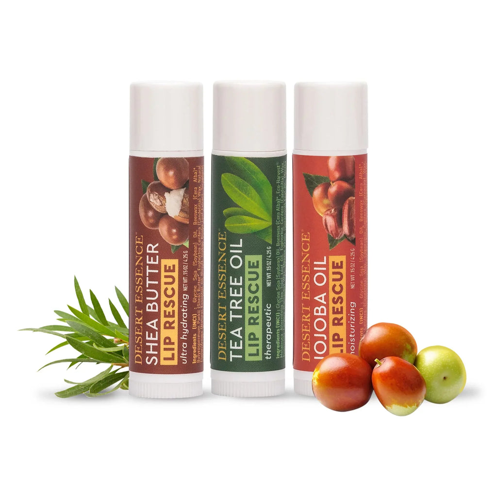 '- Pack of Moisturizer Desert 0.15 Balm - Oz Shea Essence Ultra Extract- Lip - Soothes E Peppermint 24, Beeswax Soft Rescue - Dry Vitamin w/ Biloba Oil Stick, Hydrating Or Cracked Ginkgo Lips Butter -