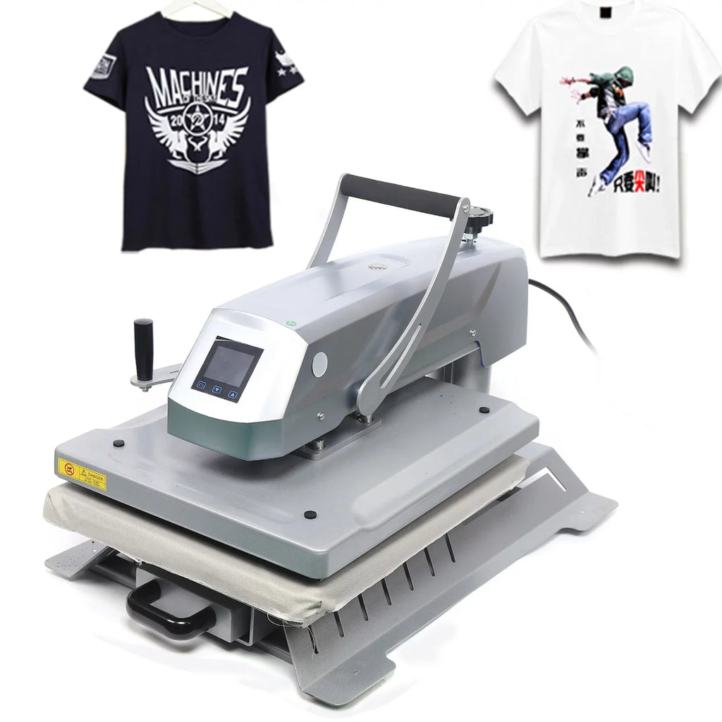 1 Inch 1600W Press 16x20 Combo Aiqidi 3 Transfer T-Shirt Machine Heat in Machine Away Swing Machine Clothing Transfer Heat Printing Sublimation