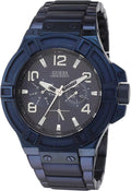W0218G4 Plated Multi-Function Blue Men's Iconic Rigor Guess Watch