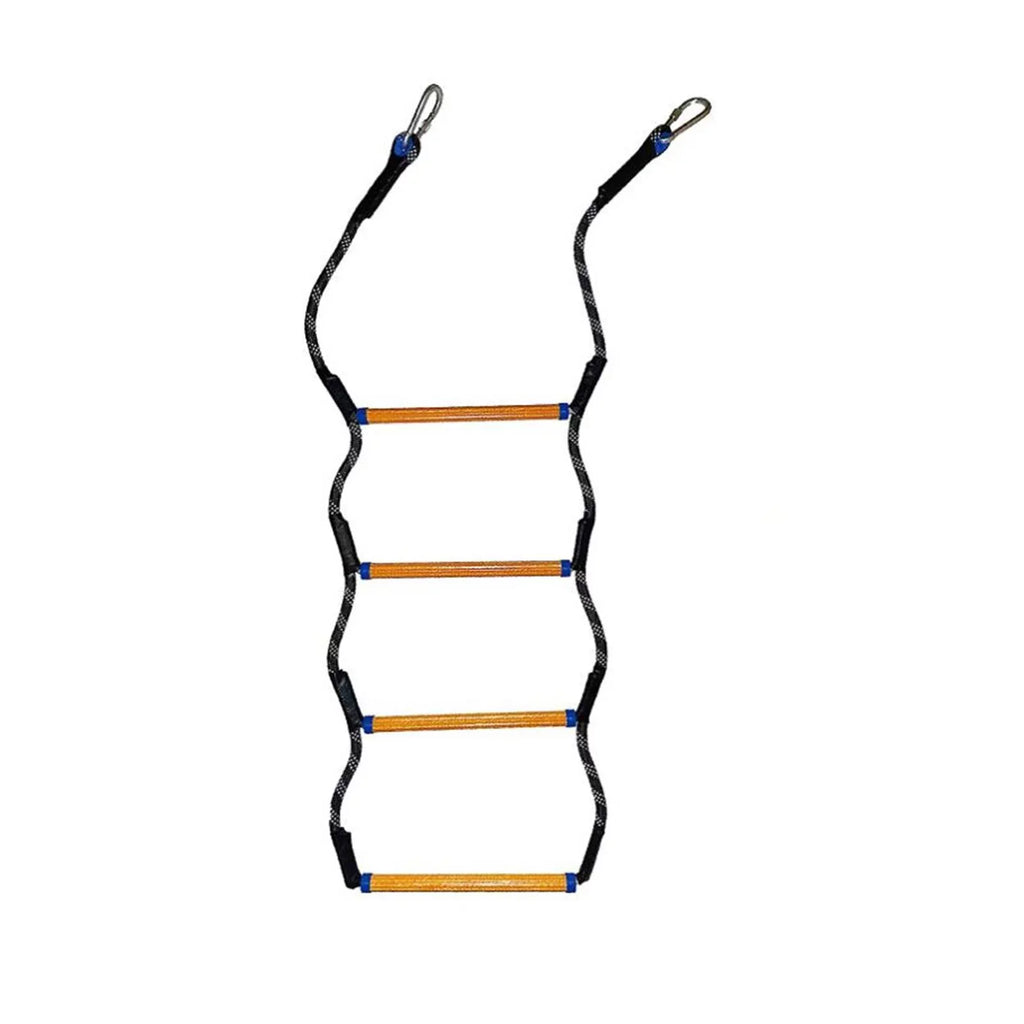 4/5 Inflatable Ladder Ladder, Canoe Ladder Boat Climbing Rope Marine Rope Swim Steps Ladder, 4 for Rope Strength Boat Kayaking Sailing High Tier Boarding Rope