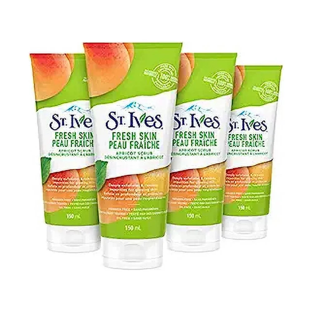 Skin, Skin 4 6 Pack St.Ives oz, Exfoliation Deep for Scrub, Fresh Oil-Free, Smooth Apricot